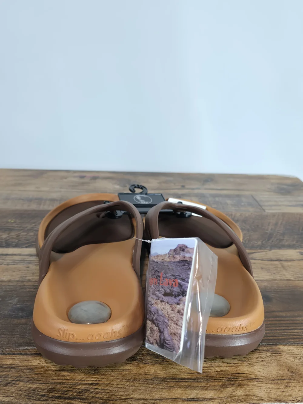 Men's Brown and Tan Men's Flip Flop Sandals Size 7
